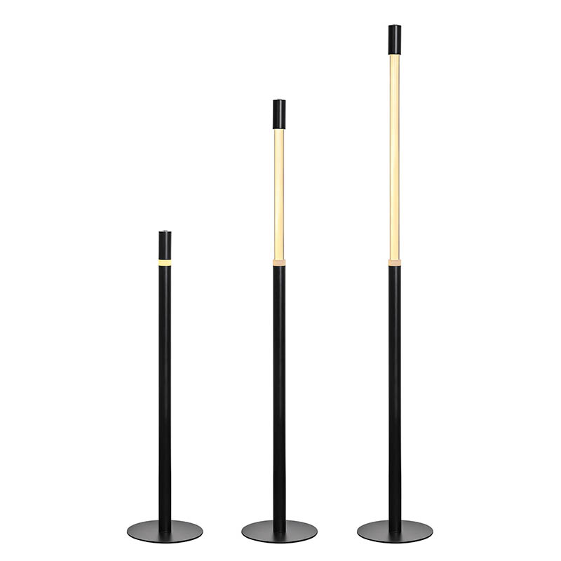 Newly design black led floor lamp with adjustable high light