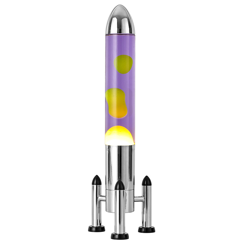 రాకెట్ నీడతో పెద్ద LED లావా దీపం