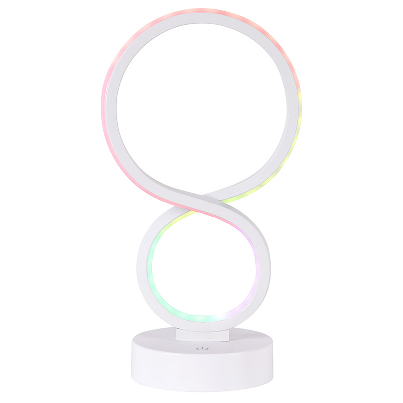 8 షేడ్‌తో RGB లైట్ లెడ్ డెస్క్ ల్యాంప్